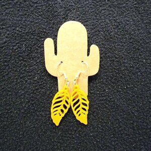 3D Print Gold Leaf Earrings